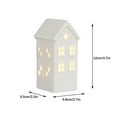 thumbnail image 3 of CxhicLuv Christmas Miniature Porcelain Village House, LED Tea Light Figurine for Xmas, Ceramic Christmas Village House, Christmas Holiday Décor for Table & Home, Perfect Christmas Gift Idea, 3 of 8