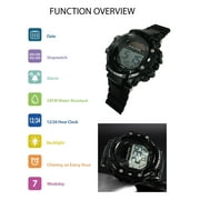 George Mens Solar Digital Wristwatch Plastic Strap