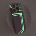 thumbnail image 3 of Compatible with iPhone 15 Plus Luminous Case Glow in The Dark Noctiluncent Fluorescent Case for Women Girly Slim Hard PC Soft Denim Texture Anti Slip Shockproof Light up Phone Cover, Purple, 3 of 14