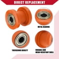 thumbnail image 4 of Unique Bargains 2 Set 8mm Chain Roller Pulley Tensioner for Motorcycle Mini Bike ATV 125cc 140cc 160cc XR125 Orange, 4 of 6