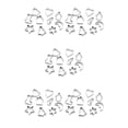 thumbnail image 3 of Yuarrent 10 Pieces/Set Stainless Steel Cookie Mold Cute Christmas Sandwich Kitchen Bread Biscuit Themed Mould Cake Portable Anti-rust Type2 NO2, 3 of 6