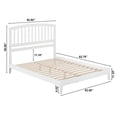 thumbnail image 7 of AFI Richmond Queen Low Profile Wood Platform Bed, White, 7 of 7