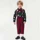 thumbnail image 1 of Conjunto de manga larga con cuello vuelto para recién nacidos, ropa de invierno para niños, conjunto de pantalones con tirantes de manga larga, conjunto navideño para niños, 1 of 7