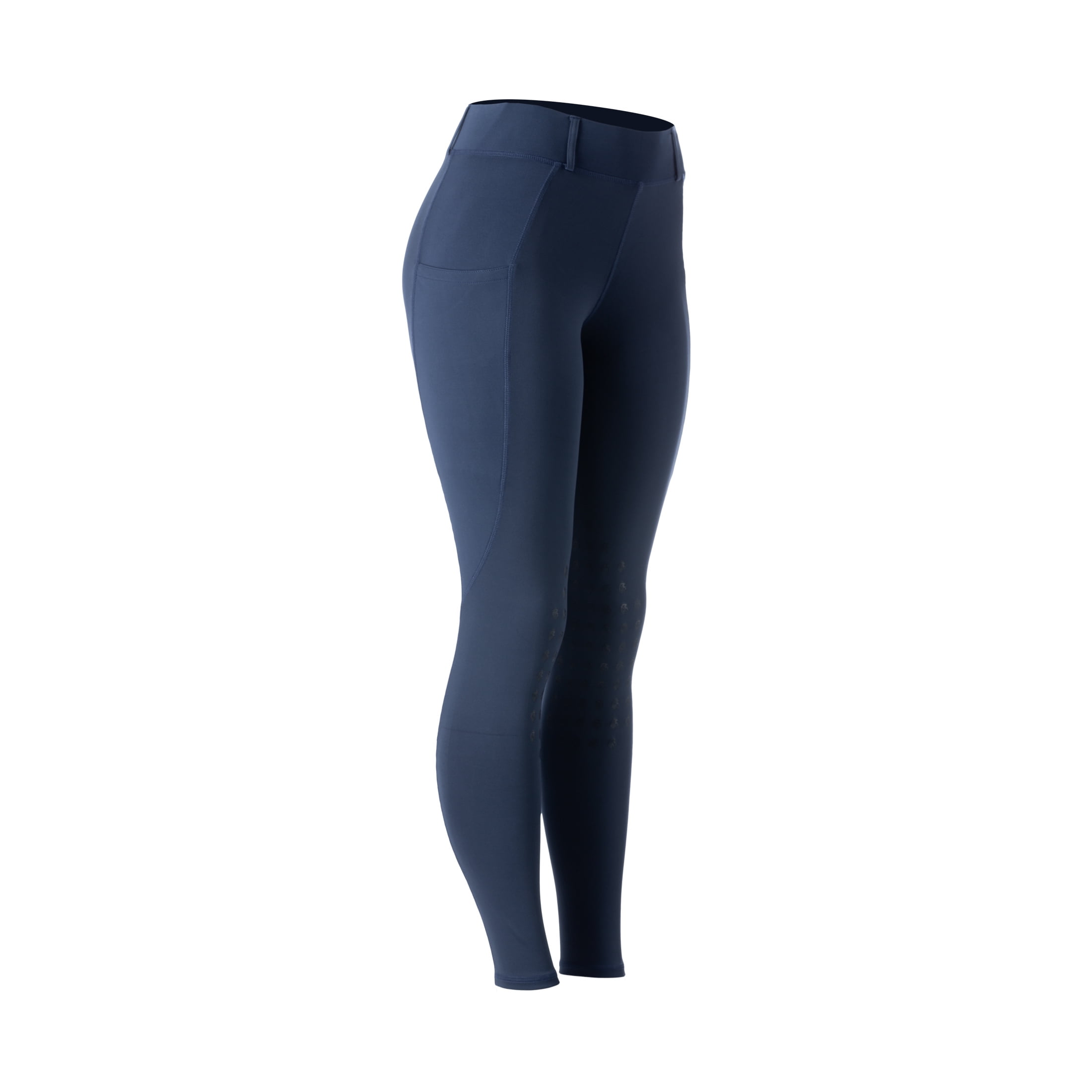 Equinavia Classic Womens Equestrian Silicone Knee Patch Breeches with Phone Pockets | Horse Riding Pants Schooling Tights