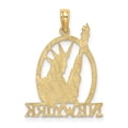 thumbnail image 5 of Auriga Fine Jewelry 14K Yellow Gold Cut-Out New York and Statue Of Liberty Charm Pendant for Women (L-21 mm,W-17.6 mm), 5 of 6