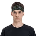 thumbnail image 2 of Daiia Space Rockets printed Men's Performance Headband,Sports Headbands,Moisture Wicking Workout Headband, 2 of 9