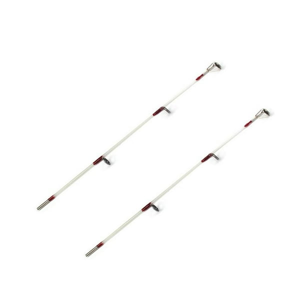 QualitChoice Red Ice Fishing Rod Glass Fiber Retractable Spinning Rods Boat Pole  Poles Tackle Winter Fittings Equipment Tools Type 1 Type 1 