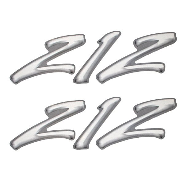 Rinker Boat Emblem Decal Sticker 212 Gray White (Pair)