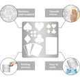 thumbnail image 5 of Playing Cards Metal Stencils 6.3 Inch Square Scrapbooking Drawing Stainless Steel Stencil Heart Spade Club Diamond Pattern Painting Template, 5 of 9
