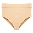 thumbnail image 1 of AherBiu Womens Underwear High Waisted Seamless Stretch Briefs High Cut Ribbed Full Coverage Ladies Panties, 1 of 4