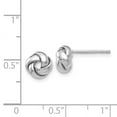thumbnail image 4 of Primal Gold 14 Karat White Gold Knot Post Earrings, 4 of 4
