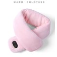 thumbnail image 3 of Bufanda de masaje con calefacción inteligente de color sólido de invierno para parejas, protección para el cuello con calefacción eléctrica, bufanda cálida de terciopelo de visón para hombres, 3 of 6