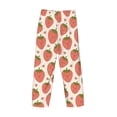 thumbnail image 4 of Kdxio Hand Drawn Strawberry Print Men's Sleep Pajama Pant Lounge Pants with Pockets, 4 of 8