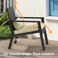 thumbnail image 5 of Outdoor Leisure Wicker Furnishing Pack Equipped with Clear Glass Table for Courtyard, Balcony and Entry Porch, Gray, 5 of 9