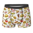 thumbnail image 6 of Men's Boxer Briefs, Cute Food Pizza Fries Soft Comfy Mens Underwear Boxer Briefs Breathable With Widen Waist, 6 of 7