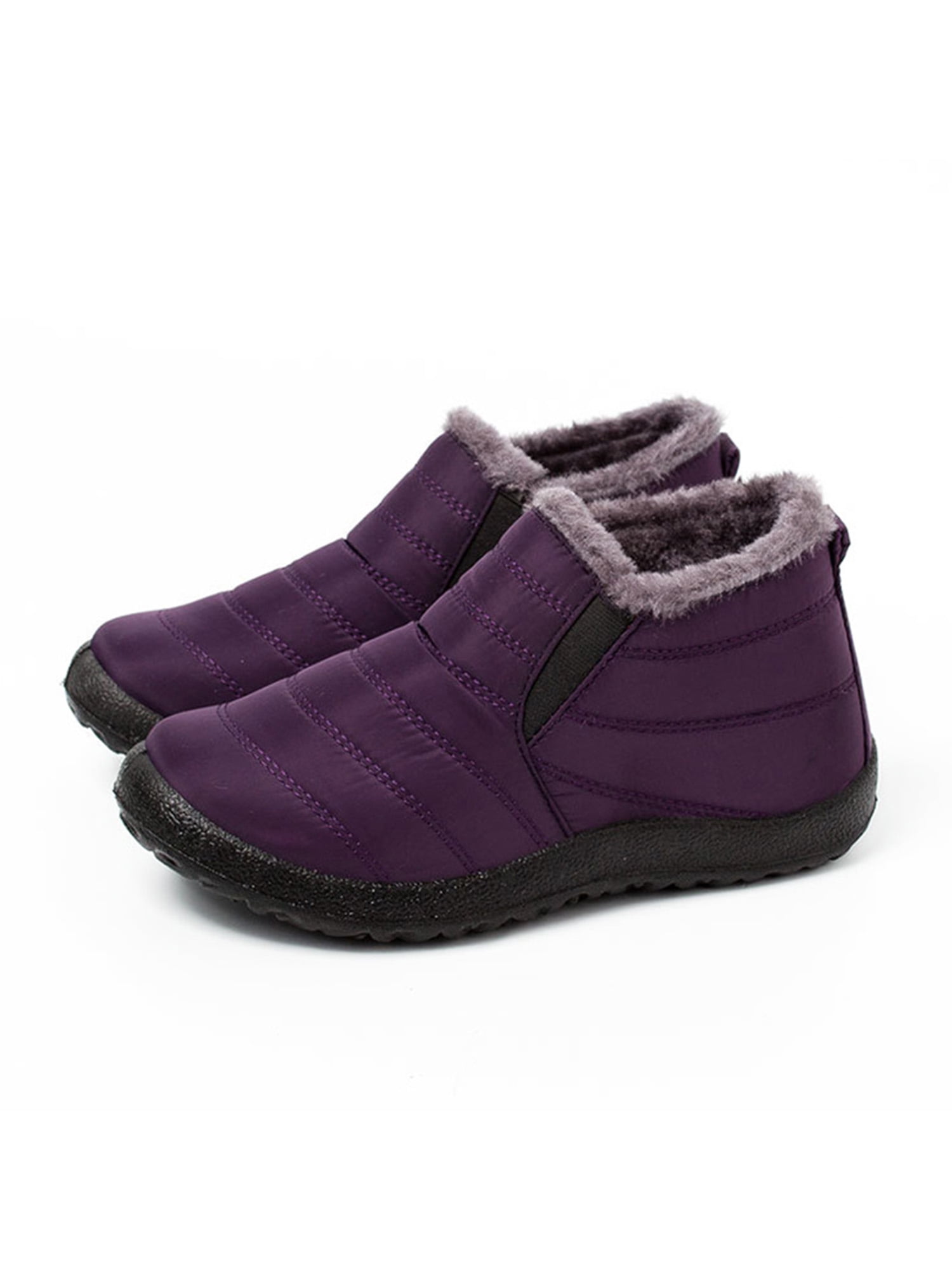 Women Ladies Snow Ankle Boots Winter Warm Fur Lined Waterproof Sneakers Shoes UK 