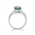 thumbnail image 4 of PalmBeach Jewelry 4.70 TCW Oval Cut Genuine Mystic Fire Topaz and Cubic Zirconia Sterling Silver Ring, 4 of 6