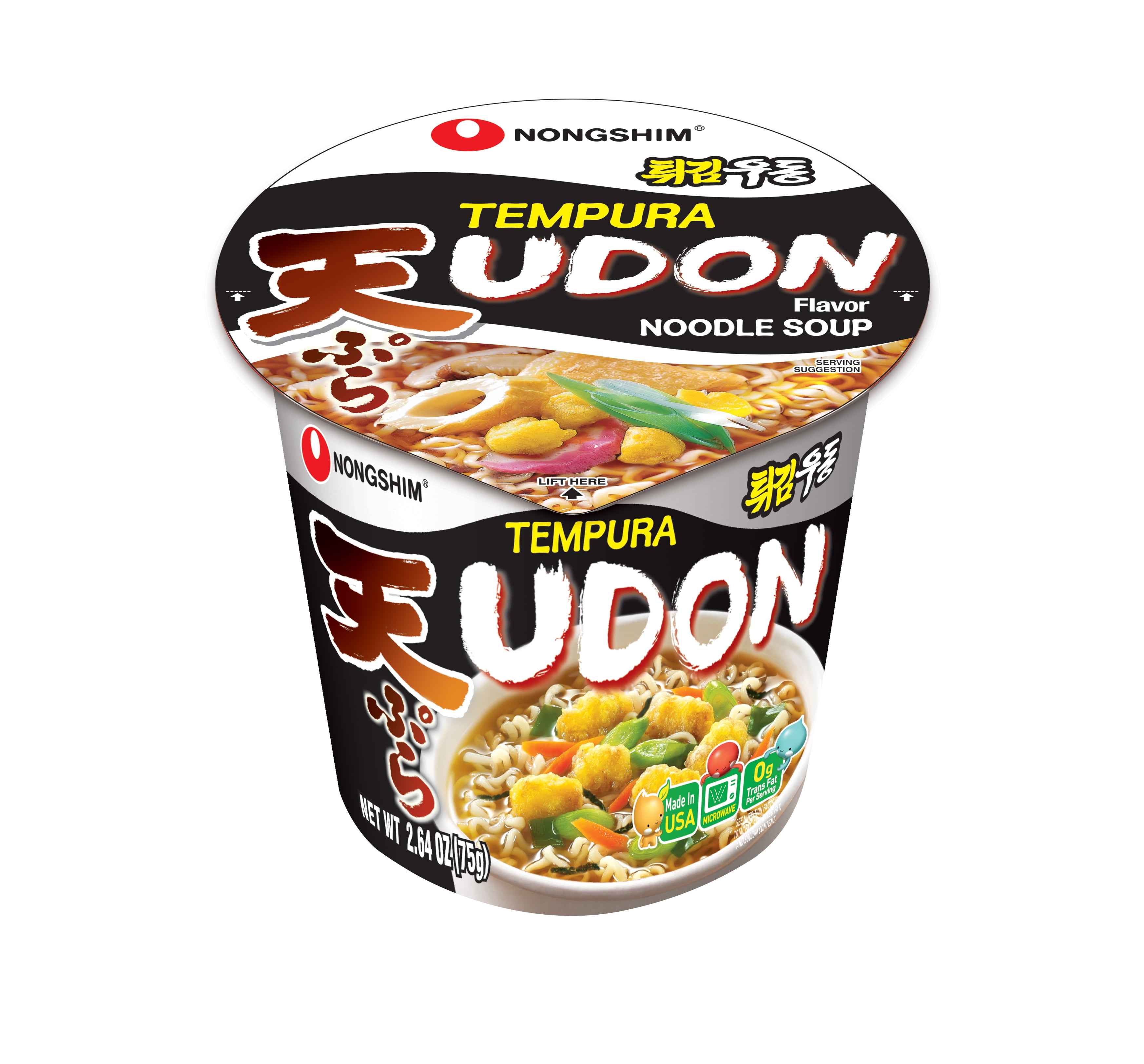 Nongshim Tempura Udon Cup, 2.64 Oz, 6 Ct