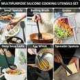 thumbnail image 6 of Silicone Kitchen Utensils Set, 16-Piece Silicone Cooking Utensils by Deedro, Heat Resistant Kitchen Tools Set with Holder, Nonstick Spatula Kitchen Gadgets for Cooking & Baking,, 6 of 8