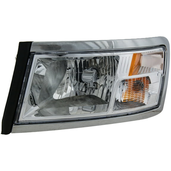 For Dodge Dakota 2008 2009 2010 2011 Headlight Driver Side | Clear Lens | Chrome | Replacement For CH2518128 | 5112245AC