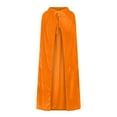 thumbnail image 2 of Xfvqtps Women Hooded Cloak Open Front Lace up Solid Color Velvet Flannel Soft Windproof Poncho Orange, 2 of 7