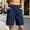 Navy women plus size cargo shorts a1, variant on Cagogo Women Plus Size Cargo Bermuda Shorts Elastic Waist Pants with Pockets Casual Loose Fit Active Summer Workout Beach Lounge Travel Shorts, Pink XL