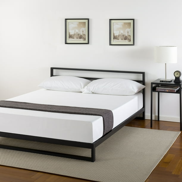 Zinus Trisha 27" Heavy Duty Platform Bed Frame with Headboard, King