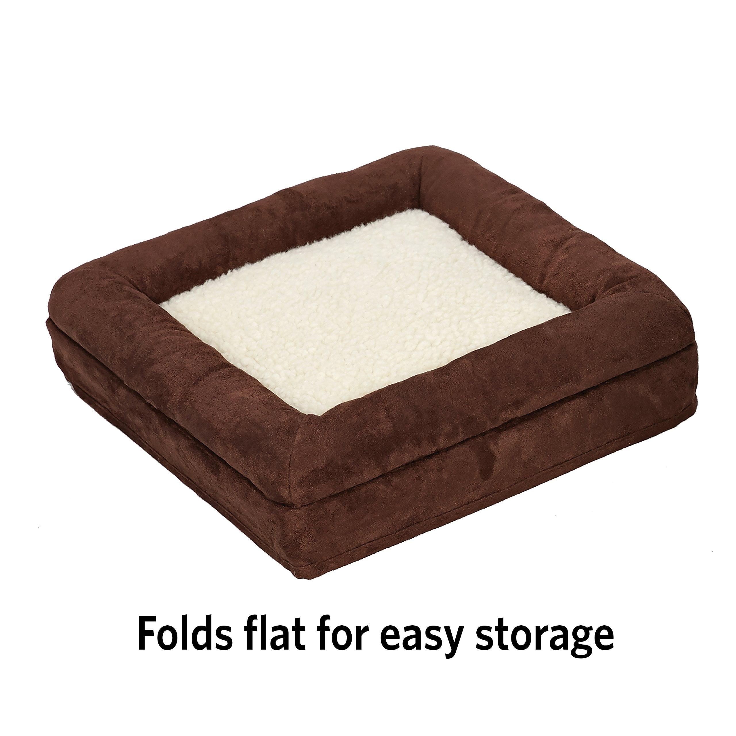 MidWest Homes for Pets Curious Cat Cube, Foldable Cat Cube for Home or Traveling Play, Brown