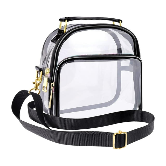Bolsa de Maquillaje Transparente, Bolso de Hombro, Bolsa de PVC Gruesa Aprobada Por El Estadio, Bolsas de Viaje Transparentes para El Cuidado de La Pi