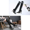 thumbnail image 4 of Milisten Black Thigh High Boots for Women with Rhinestone Detail, Stylish Chic Design, Comfortable Material, Trendy Fashion Footwear, 4 of 8