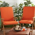 thumbnail image 5 of Greendale Home Fashions Outdoor 43'' x 20'' High Back Chair Pad, Rust, 5 of 7