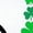 White-1, variant on St Patrick Day Unicorn Clover Bowtie Graphic Versatile All-Occasion Tees Shirts Tops Short Sleeve Round Neck Black S-5XL