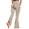 thumbnail image 2 of Women's Seamless Flare Leggings High Waist Athletic Yoga Stretch Bell Bottom Trousers, 2 of 9