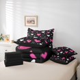 thumbnail image 6 of Homewish Teens Female Men Romantic Couple Lover Twin Bedding Sets 7-Piece,Red Love Heart Print Bedding Comforter Set Microfiber,Happy Valentine'S Day Breathable Sheet Sets,Super Cozy Room Decor, 6 of 8