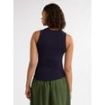 thumbnail image 3 of Free Assembly Women’s Scallop Trim Sleeveless Sweater, Lightweight, Sizes XS-XXXL, 3 of 5