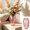 Pink-PK, variant on MMJ Oval Stripe Plastic Vase Non Fragile Table Centerpiece Flower Decor Container Home Office Wedding 8.66x5.12x5.12in
