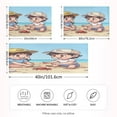 thumbnail image 4 of Children's Beach Satin Pillowcase 20''x30'' Double-Sided Print Soft Wrinkle Resistant, 4 of 9