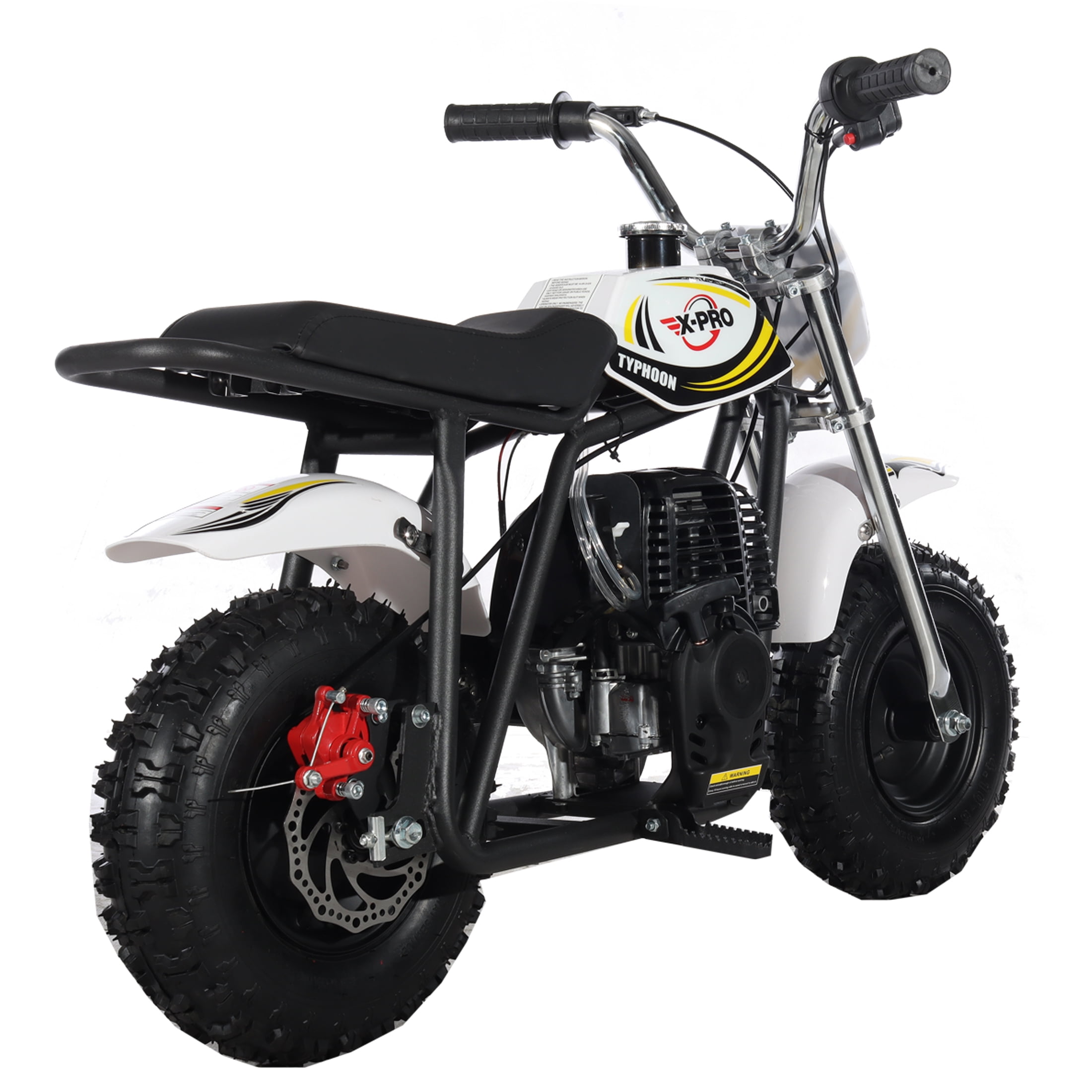 X-Pro Brand New Typhoon 40cc Gas Pit Dirt Bike, 4 Stroke Mini Motorcycle for Kids with Pull Start
