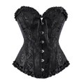 thumbnail image 5 of Vestidos de corsé sexys para mujer, disfraz de talla grande, corsé burlesco por encima del busto y minifalda, conjunto de corsé con tutú, 5 of 5