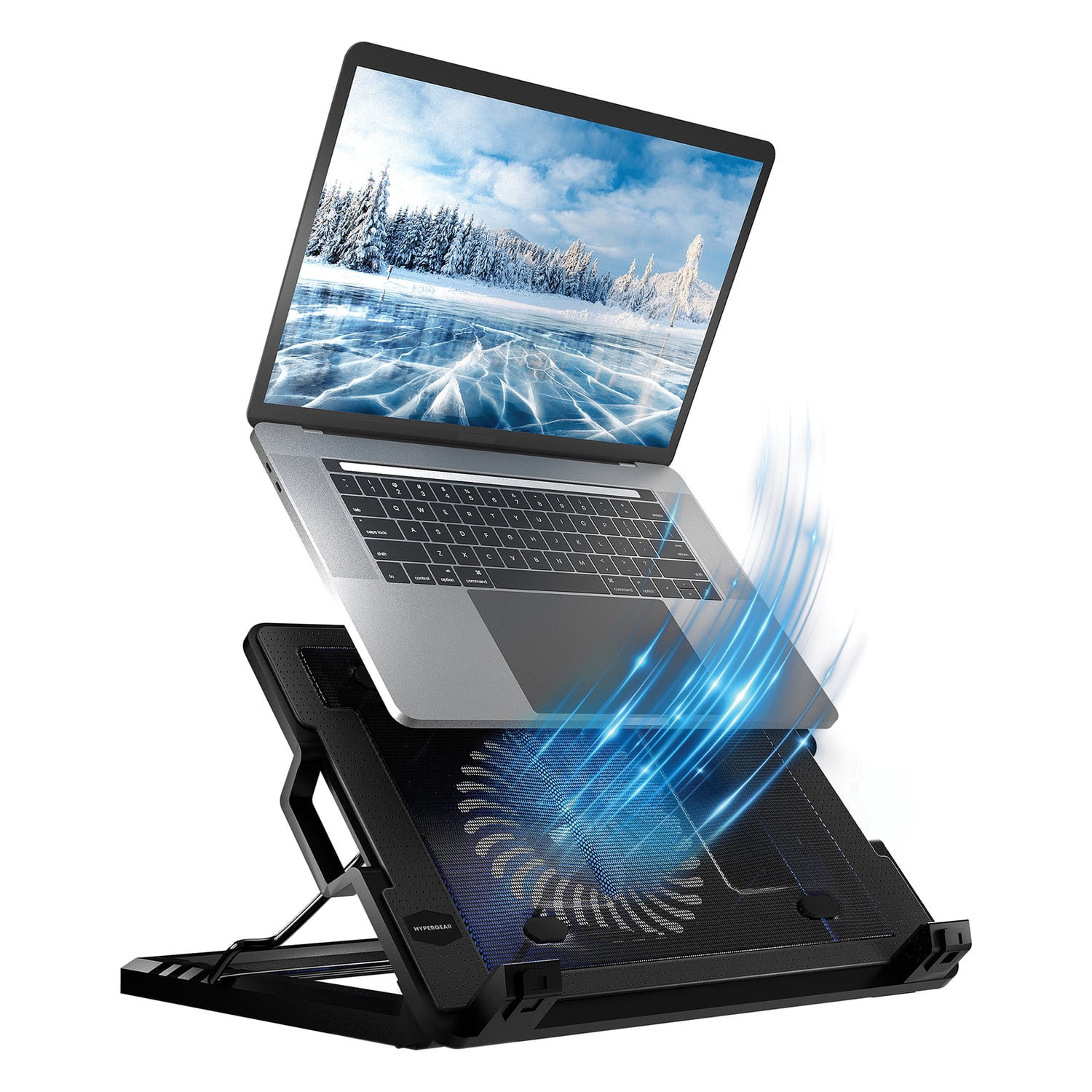 HyperGear 15614 UpRite Air Portable Laptop Cooling Stand Black