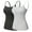 Black,Gray, variant on SAYFUT 2 Packs Women's Tank Tops Adjustable Strap Camisole With Built in Padded Bra Vest Cami