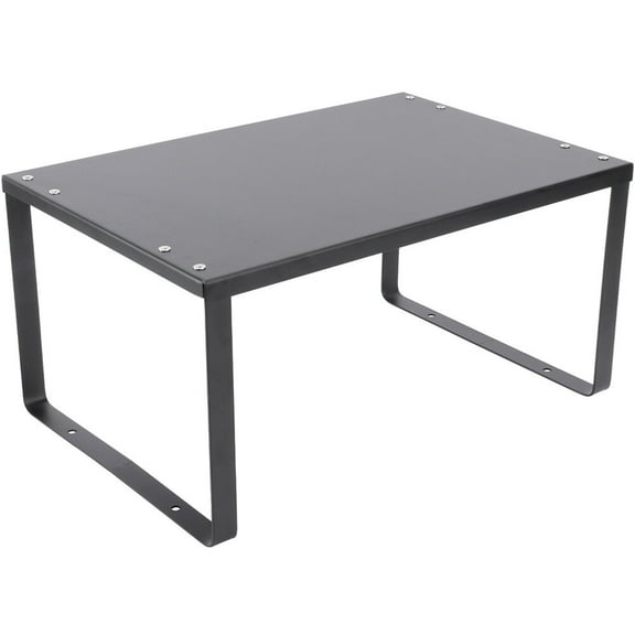 OFFIGAM Metal Kitchen Storage Rack Black Countertop Seasoning Jar Organizer