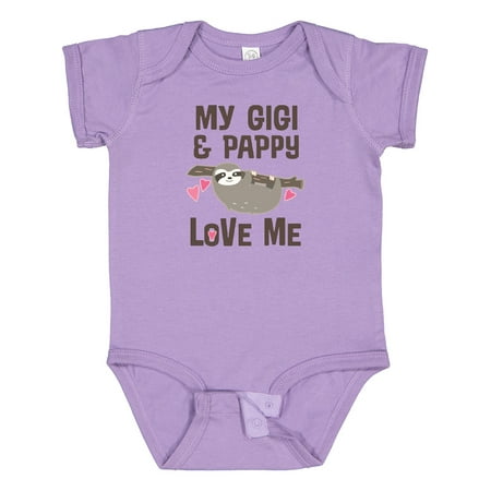 

Inktastic My Gigi and Pappy Love Me Gift Baby Girl Bodysuit