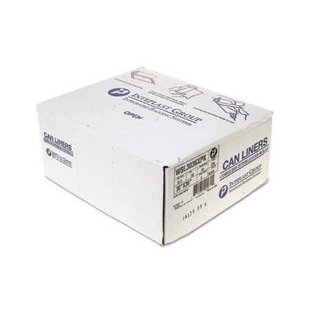 

Low-Density Commercial Can Liners 30 gal 0.9 mil 30 x 36 Black 200/Carton