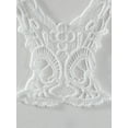 thumbnail image 6 of Seamless Lace Racerback Bra, White, Medium, 6 of 8