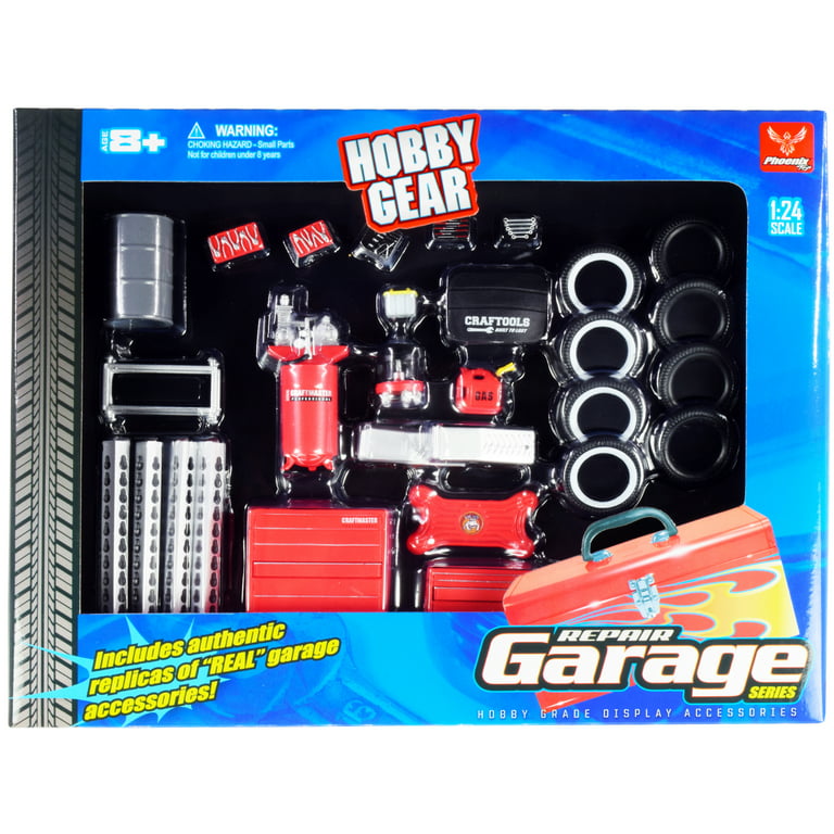 Repair Garage Accessories Tool Set for 1/24 Scale Models by Phoenix Toys
