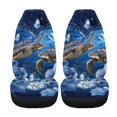 thumbnail image 5 of XYZCANDO 2 pcs Car Seat Covers for Car Seats Front Seat Cover Protective Durable, SUV Truck Vehicle Front Seats Protector, Turtle and Butterfly Pattern, 5 of 10