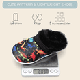 thumbnail image 6 of L-Run Kids Fluffy Fuzzy Slippers Boys Girls House Home Slippers with Strap Slip-on Shoes 7.5-8, 6 of 6