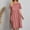Pink, variant on Blmnix Fit & Flare Valentine Dresses for Women 2026 Casual Dresses Plus Size Dresses Brown Crew Neck Short Sleeve Vacation Dress,XXL