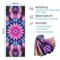 thumbnail image 2 of Colorful Tie Dye Mandala Pattern Hot Yoga Mat Towel Non Slip for Hot Yoga - Quick-Drying Yoga Mat Cover with 4 Corner Pockets with Travel Bag - Hot Yoga Towel Non Slip 74"x26", 2 of 6